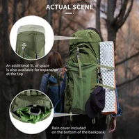 Naturehike Camping Backpacks 55L Waterproof Hiking Trekking Green Backpack Outdoor Travel Large Capacity Men's Women's Backpack 4