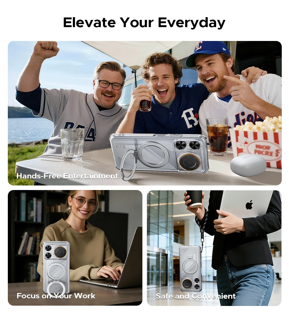 DOOGEE M30 Ai Smartphone 6.88" IP68 Waterproof Android 16 8000mAh Battery 48GB RAM (6+42) 256GB ROM 64MP Camera Widevine L1 Google Pay Supports with 135dB Large Amplitude Speaker