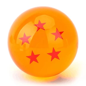 Dragon Ball Z Anime Laranja Cristal Desktop Ornamentos, Coleção Brinquedos para Presente Infantil, 3.5cm Estrelas 8 principais vendas dragão de cristal - №3
