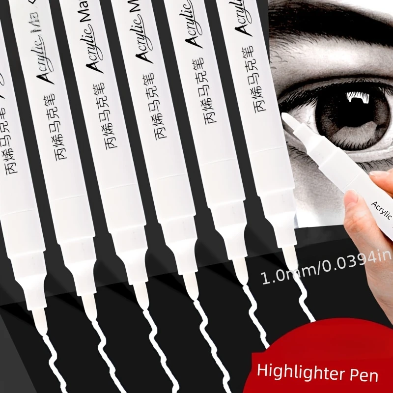 15Pcs White Acrylic…