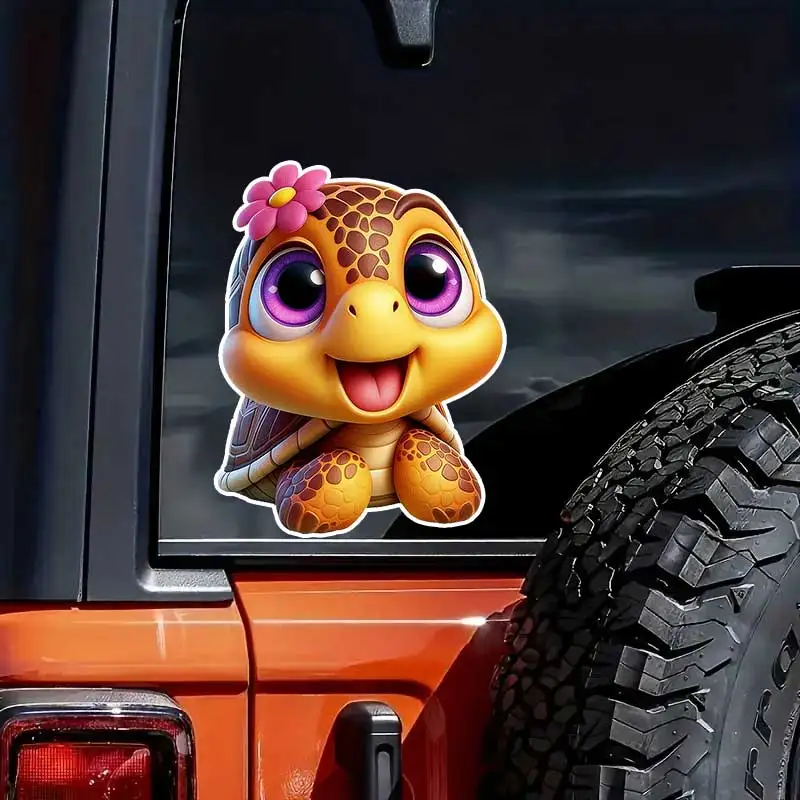 Beautiful Little Turtle Car Sticker Vinyl Decal Waterproof Rear Window Motorcycle Camper Bumper Truck Laptop Decoration Y914