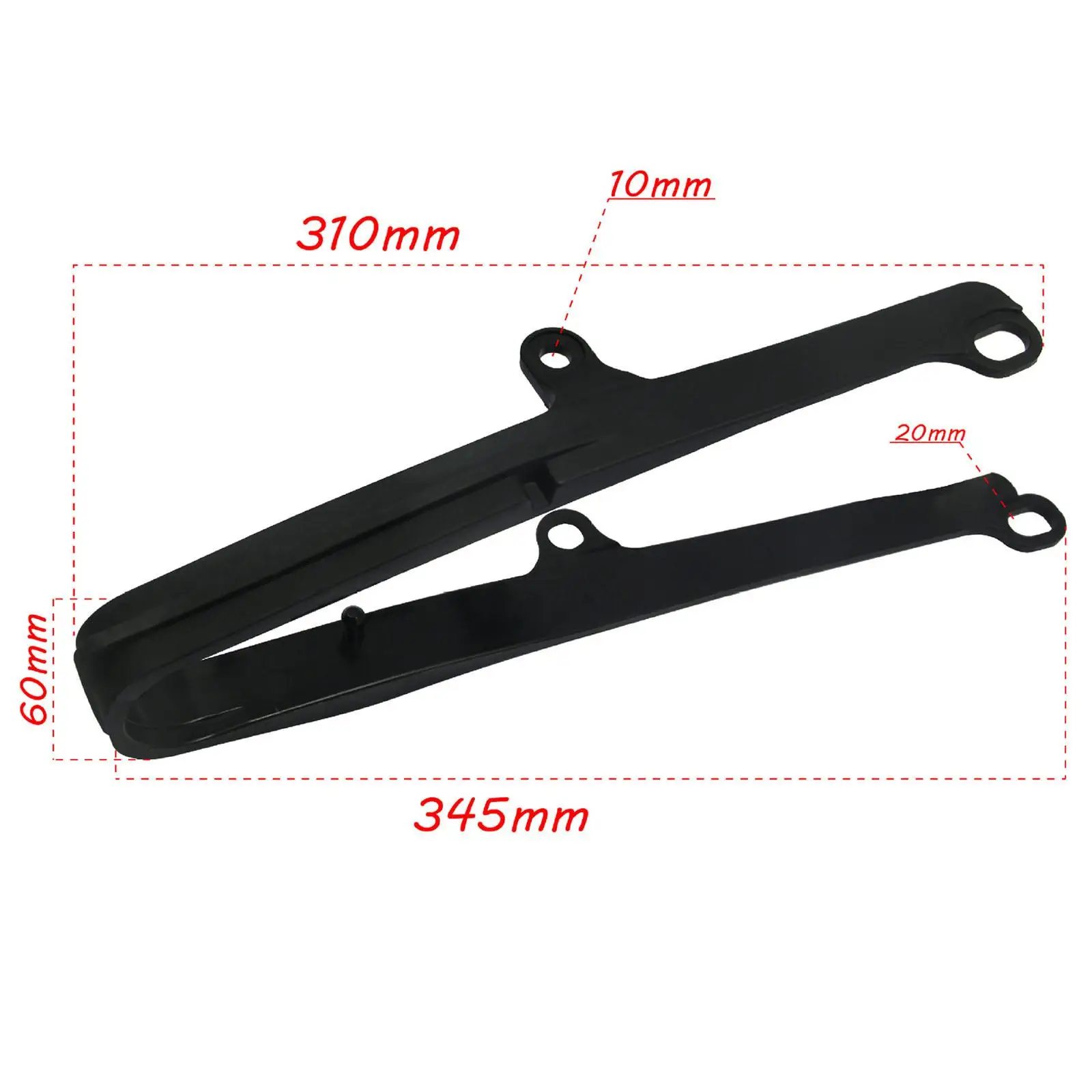 Durable Chain Slider Guide Rear Swingarm Guard Plastic Glue Accessory for Motorcycle Chain Lubrication and Adjustment