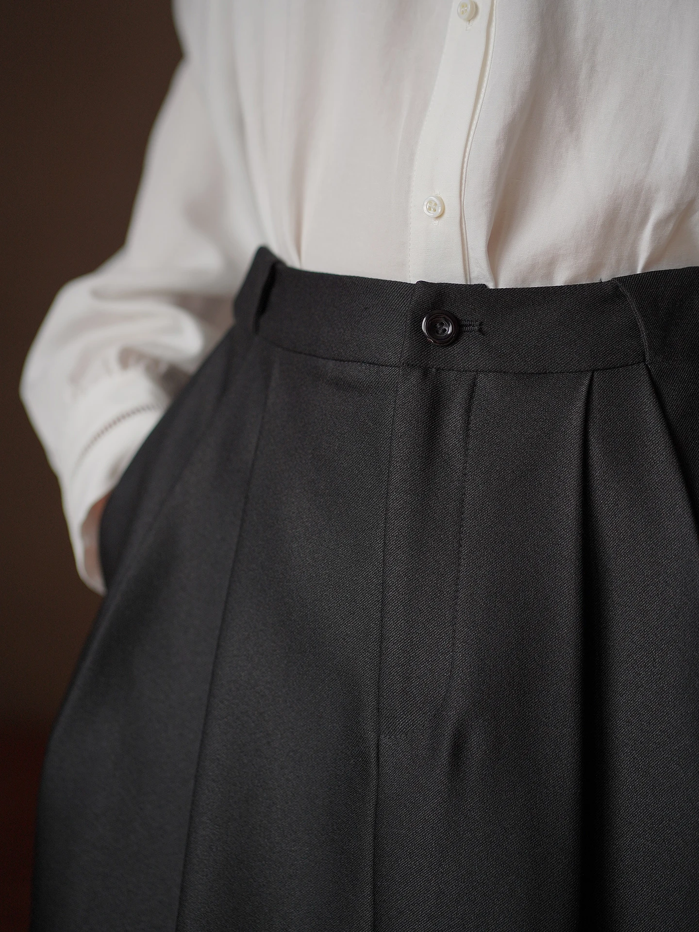 High Waist Long A-Line Skirt Women's Business Casual Polyester Blend Skirt Comfortable Stretch Fabric CityWalk Travel Wear