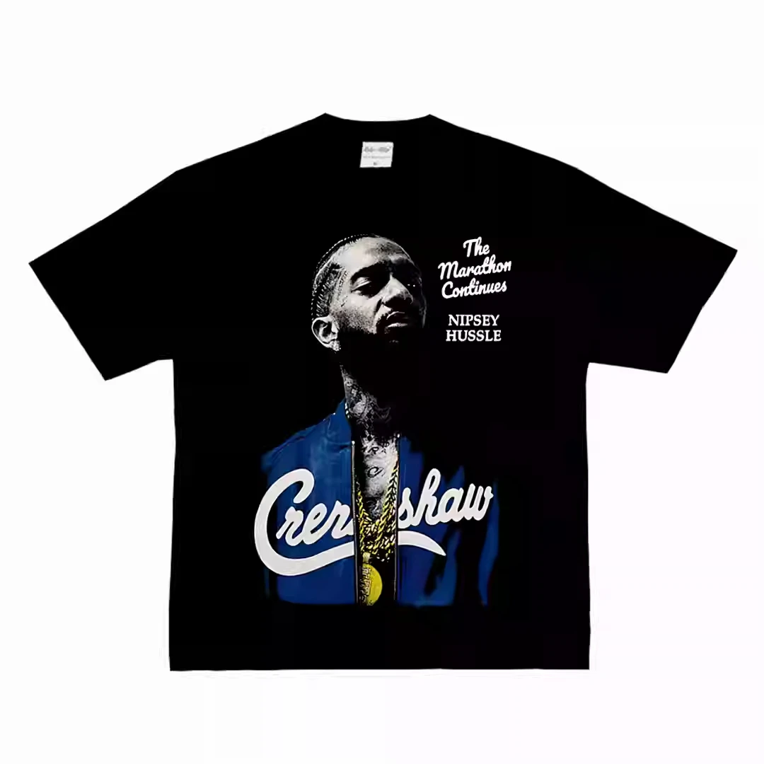 Nipsey Hussle Crenshaw Graphic T-Shirt Premium Cotton Hip Hop Legacy Merch Unisex Oversized Crew Neck Streetwear Summer Tees