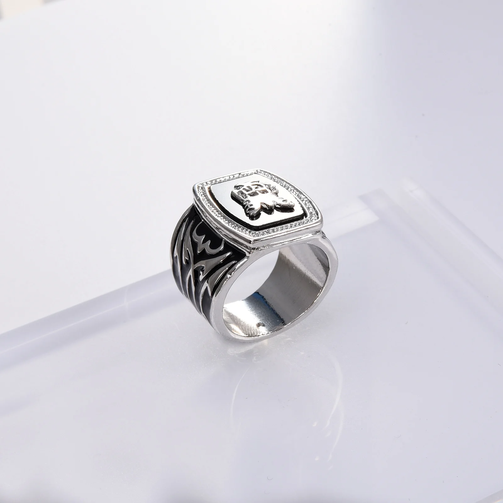 Alaric Ric The Vampire Diaries Revival Black Ring,the Top Quality Steampunk Antique Movie Jewelry