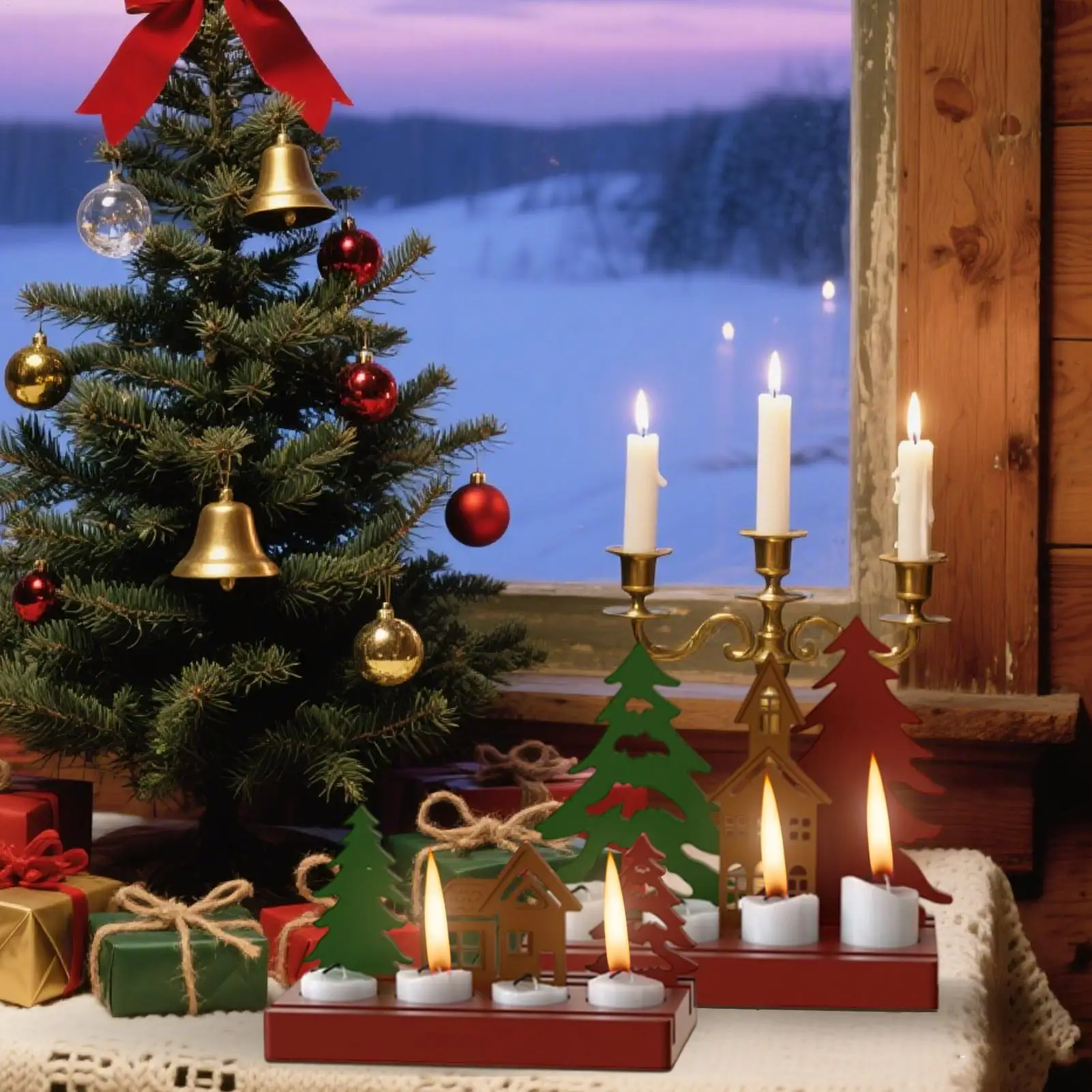 

Форма для подсвечника, дом для рождественской елки, гипсовая форма, силиконовая легкосъемная форма для рукоделия, инструмент для литья для эпоксидной смолы, пластырь