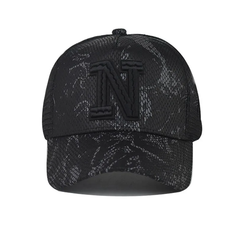 New Mesh Baseball Caps For Men Casual Embroidered Snap Back Mens Caps And Hats Spring And Summer Sun Protection Outdoor Gorras