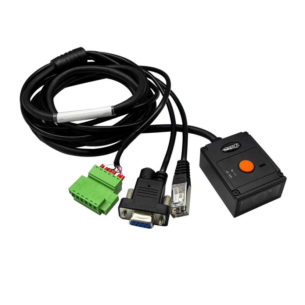 1.2MP IP65 Fixed Mount Industrial Assembly Line Barcode Scanner RK50 with Image Capture RS232 Ethernet Modbus TCP and Digital IO