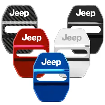 件組時尚不鏽鋼汽車罩門鎖保護罩,適用於 Jeep Renegade Compass Patriot Cherokee Wrangler 8 最佳銷售 2018款吉普指南者配件 - №3