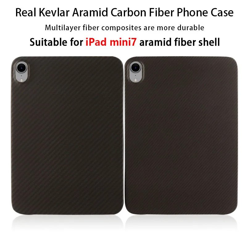 Carbon Fiber Case for iPad Mini 7 8.3 Inch Pro Mini6 Thin Matte Real Carbon Fiber Aramid Tablet Cover Protection Shell