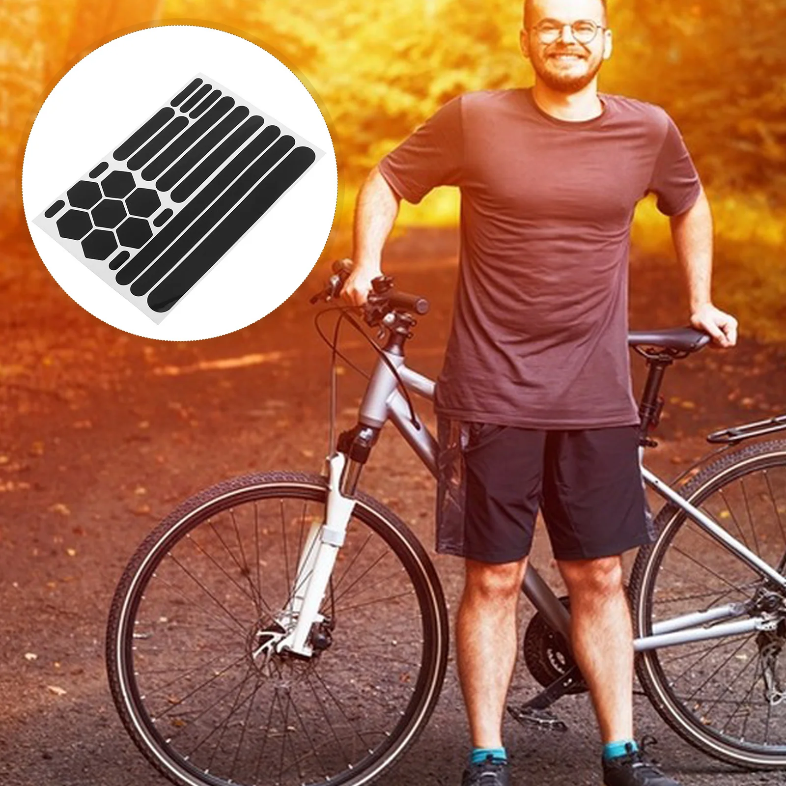 

1pcs Bicycle Chain Guard Stickers Durable Bike Frame Protection Adhesive Tape Handlebar Cover For Mountain Road Bikes protective