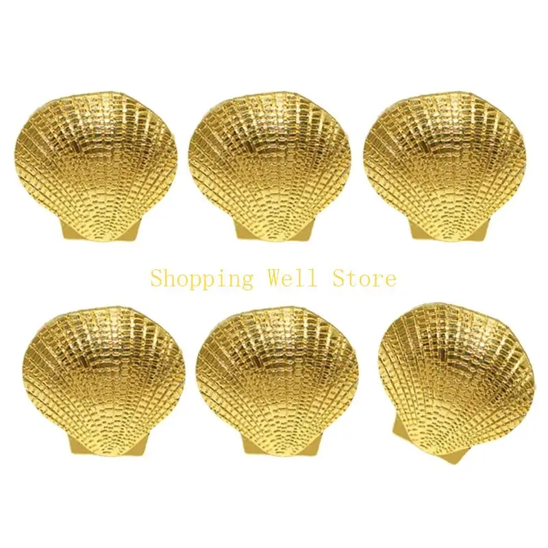 KX4B Ocean Theme Tableware Accessories Permanent Metal Echinoderm Case Tissue Circlets