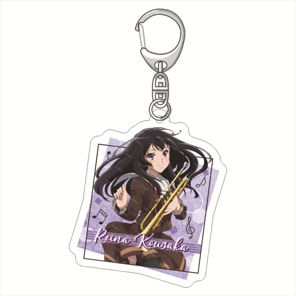 Hot Anime Fans Gifts 6cm HD Characters hibike! euphonium Acrylic KeyChain Cosplay Ornament Accessories Goods Collection Series