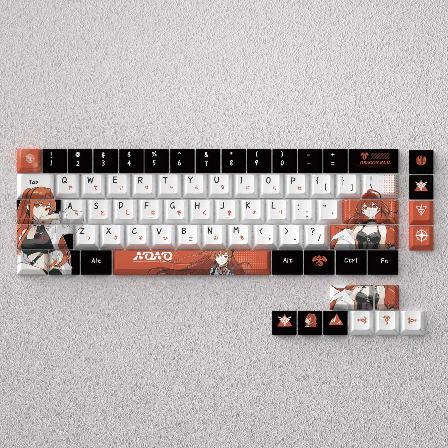 

98 Key Cap Nono Keys Cute Anime Keycaps PBT Cherry Profile Keycap Mechanical Keyboard Made68 Mad68 Wooting 60