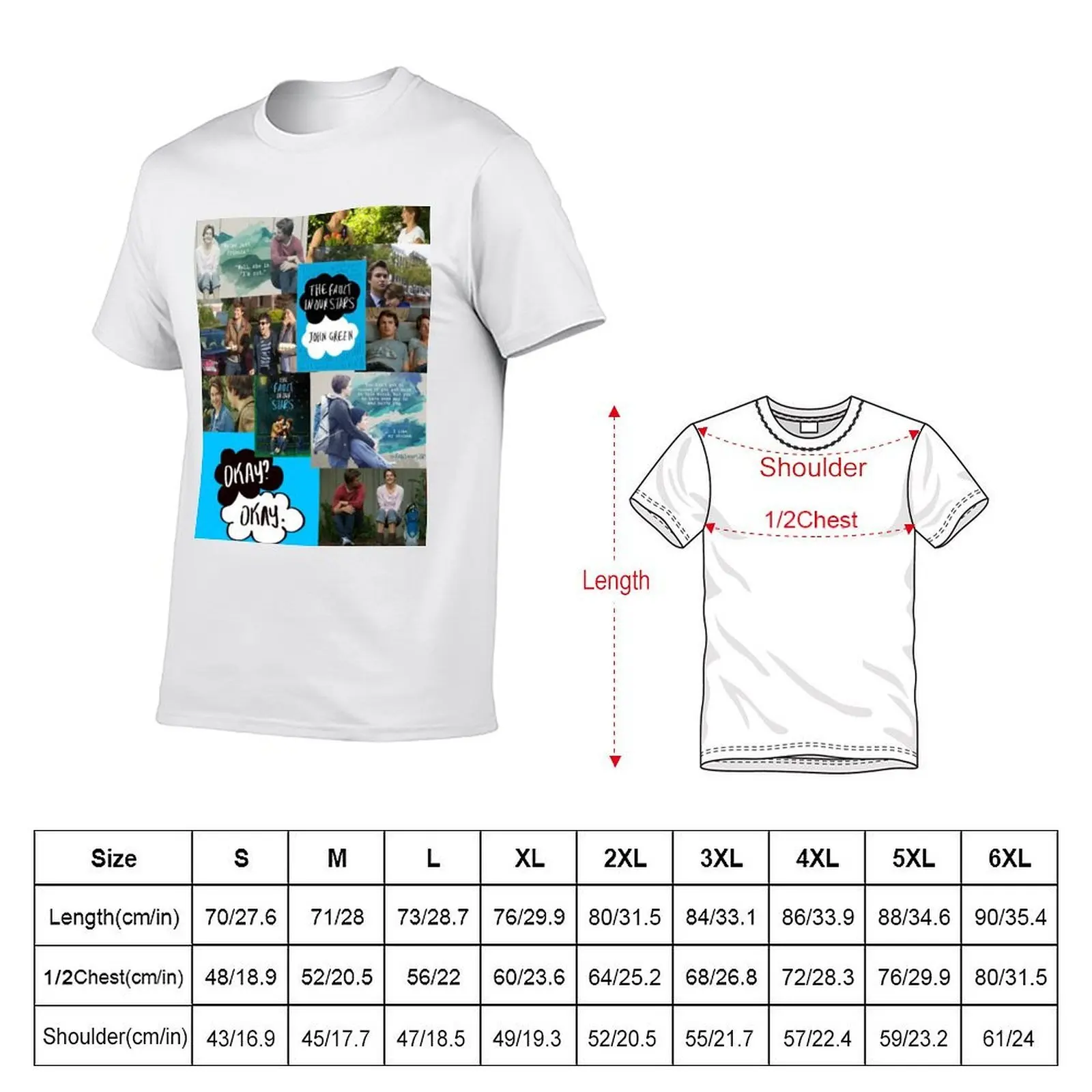 The Fault in Our Stars T-Shirt graphic t shirt vintage valentines clothes mens big and tall t shirts