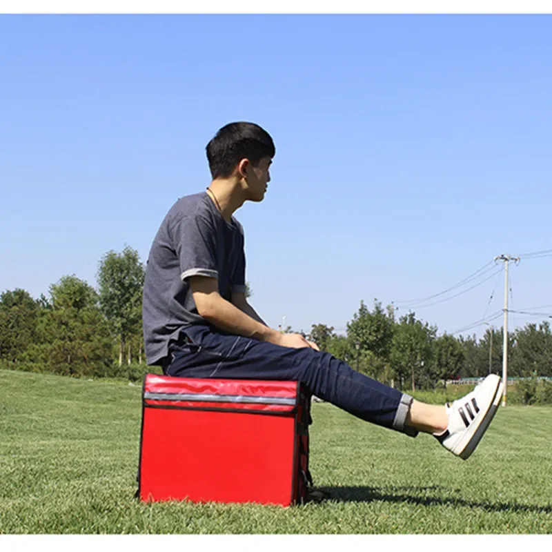 47 L Takeaway Type Insulation Delivery Package Pizza Bags Food Refrigerated Box Waterproof Cooler Suitcase Car Handbag Shoulder