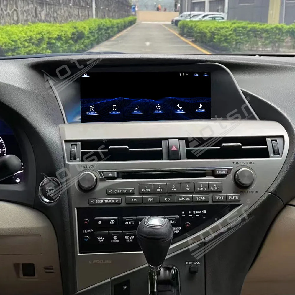 

10,25 ''Liunx для Lexus RX 2009-2014, автомобильный экран, навигация Apple Carplay, автомобильное радио, ТВ, DSP, GPS, мультимедиа, стерео, BT, хост, оригинал