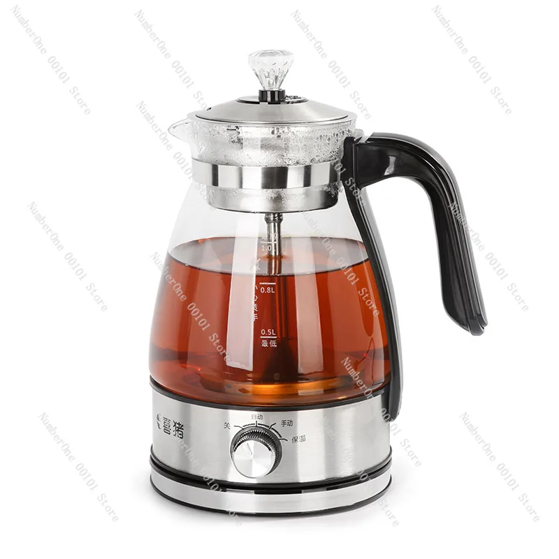 

Tea Cooker Household Automatic Thermal Insulation Black Tea Boiling Teapot Steam Glass Electric Steam Teapot