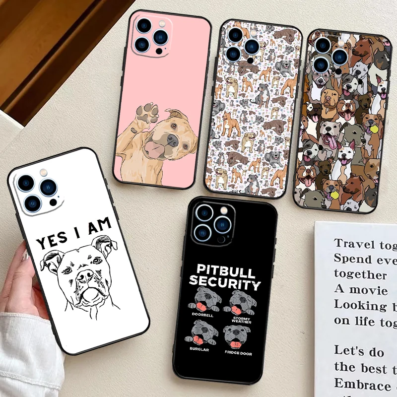 Pitbull Dog Case For Samsung Galaxy A15 A35 A55 A54 A34 A14 A13 A23 A33 A53 A52 A32 A12 A56 A36 A16 A17