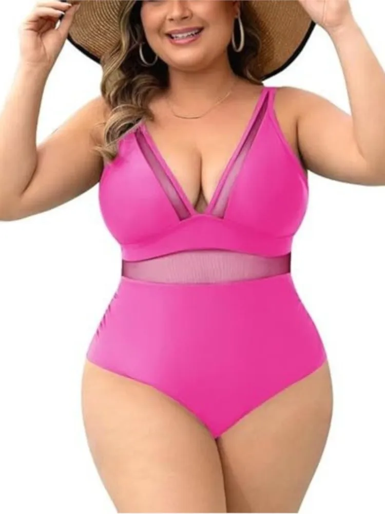 

XL-4XL Plus Size High Waist Bikini Women's Push Up Large Size Swimsuit Summer Mujer Big Size Tummy Control Swimwear Bikini Sets