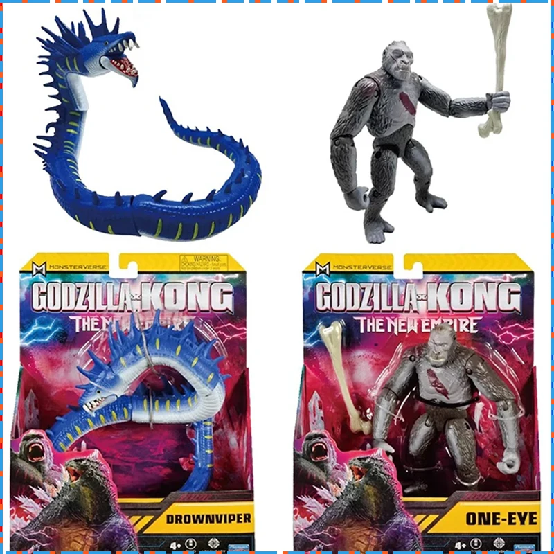 Playmates Anime Figure Godzilla X Kong New Empire Drownviper One-Eye Action Figure Tiamat Mothra 2025 New Birthday Gift