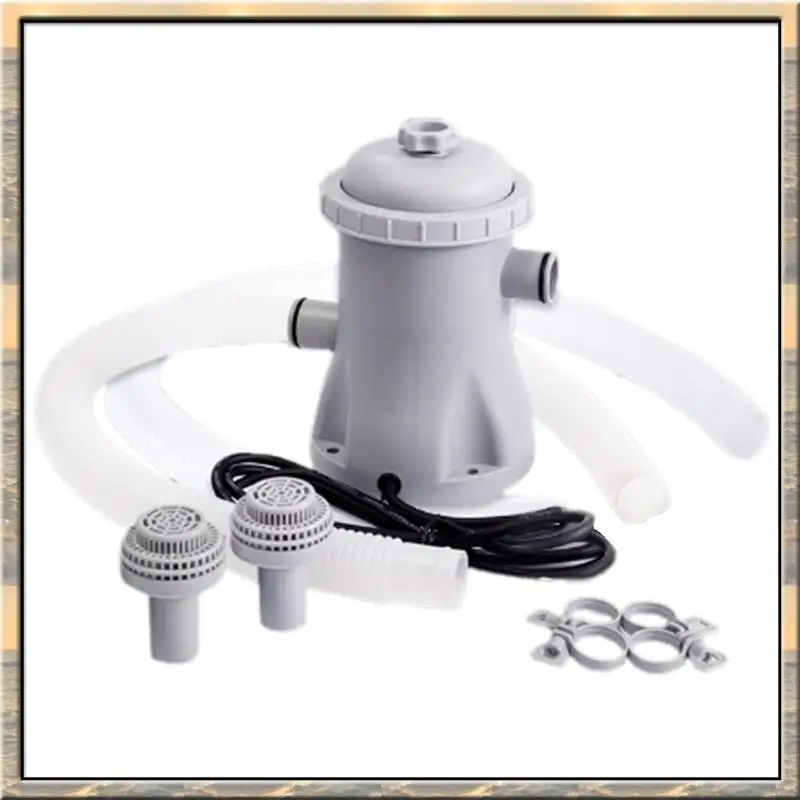 Bomba de Filtro para Piscina 2026, Bomba de Agua Eléctrica de 330 GPH para Piscinas Pequeñas y Piscinas Elevadas