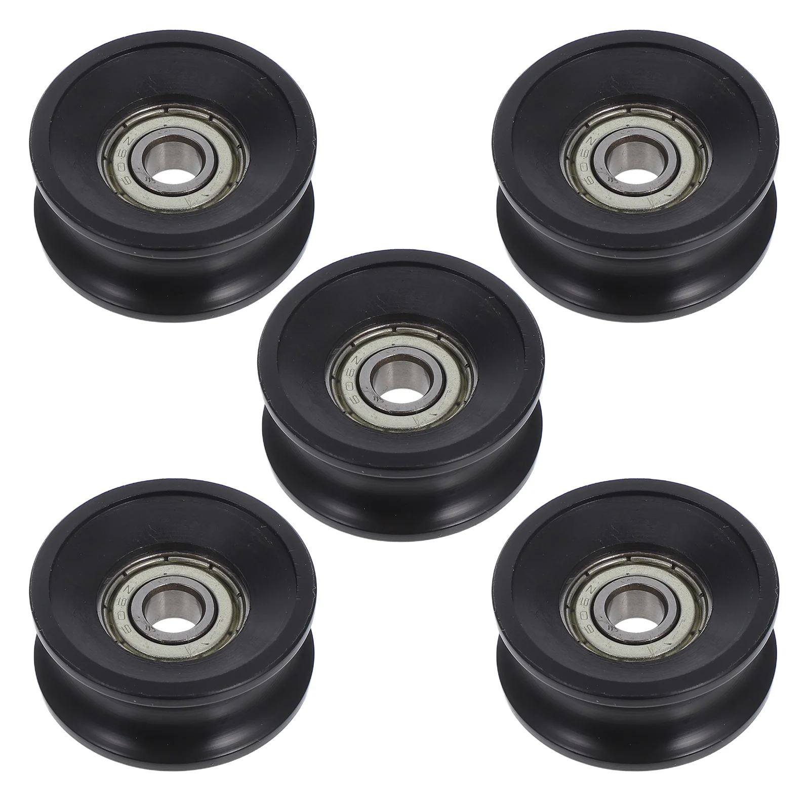 

5Pcs Nylon U Groove Ball Bearing Sliding Door Pulley Roller Wheels Cabinet Track Hardware Replacement Shower Door