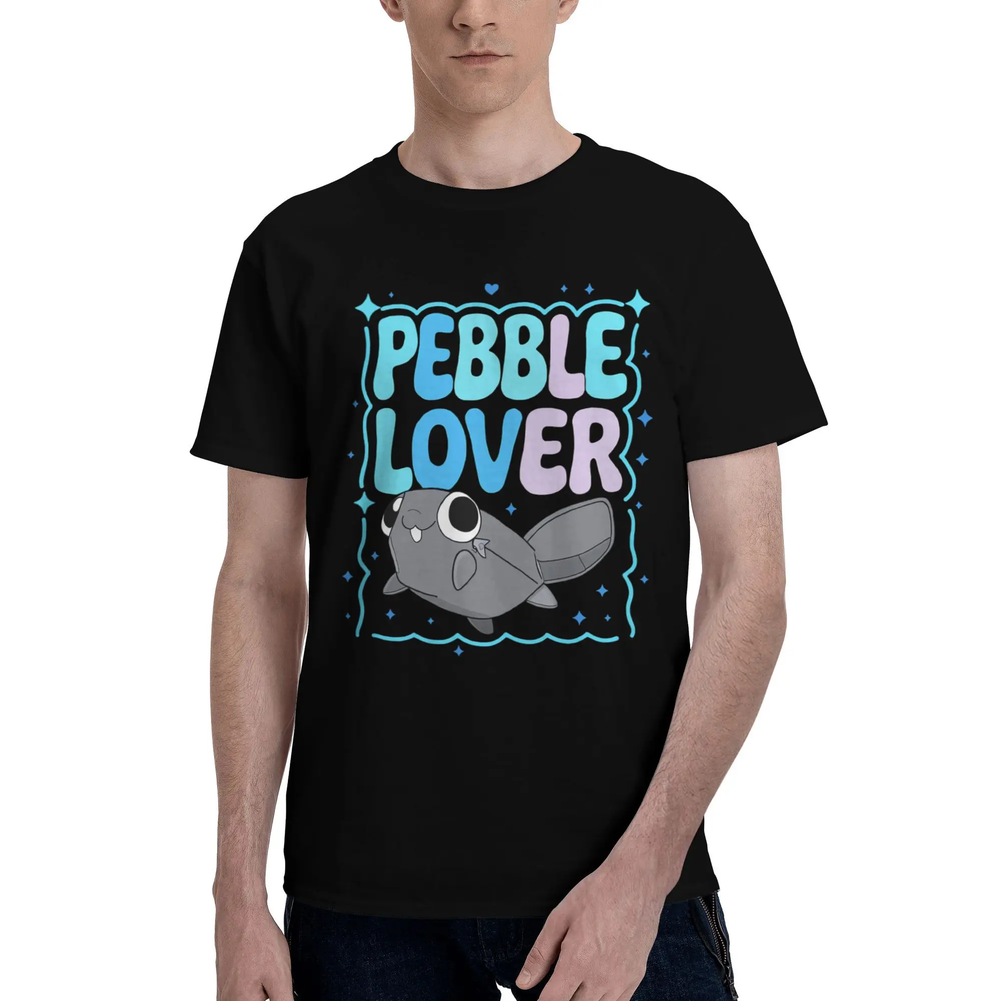 

Custom Dandys World Pebble T Shirts for Men 100% Cotton Tees Horror Adventure Game Tshirts Short Sleeve Fashion T-shirt Clothes
