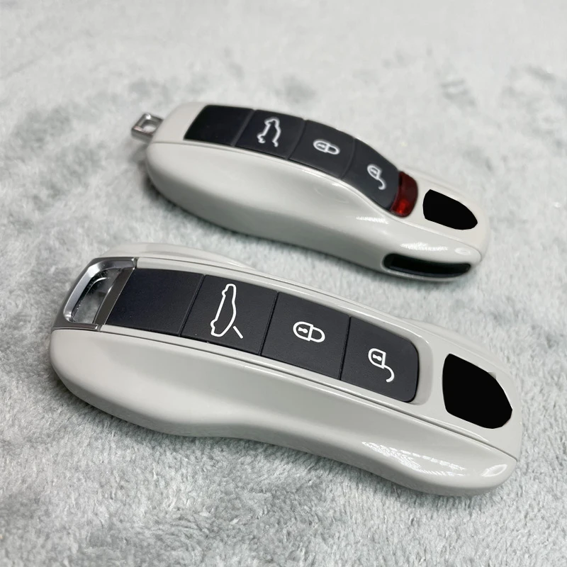 Casing penutup kunci mobil untuk Porsche 718 911 Panamera Cayenne Macan Boxster Cayman Remote Control Fob ganti Aksesori