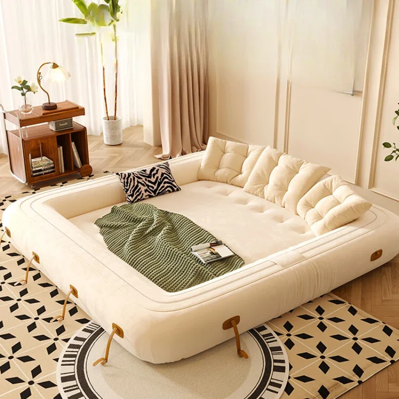 Folding lazy sofa bed dual-purpose human kennel living room small bedroom cream wind multifunctional online celebrity sofa