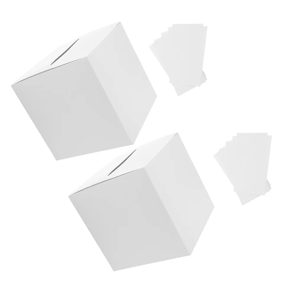 

2Sets Card Holder Money Box Classic Wedding Party Baby Shower Bridal Shower Raffle Tickets Paper Card Box Storage