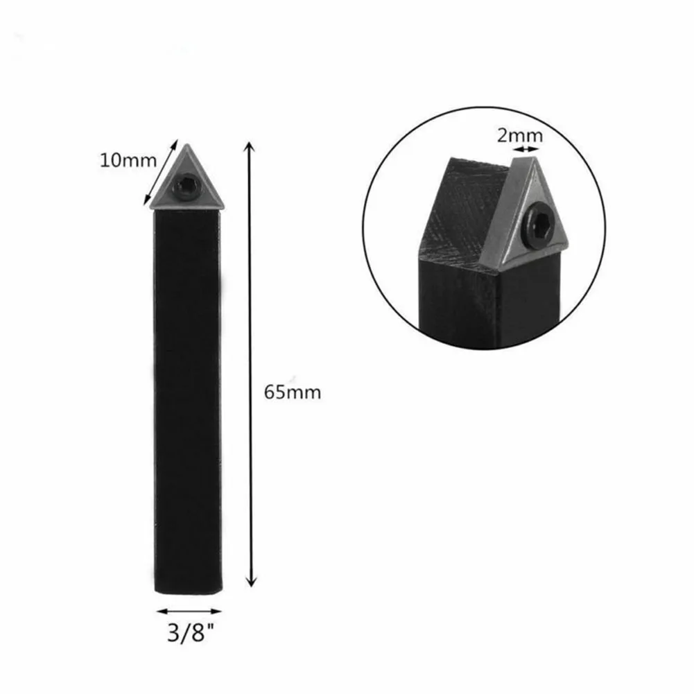 Long Lasting Carbide Tipped Lathe Cutting Tools  10 x 65mm Size  Good Toughness and Hardness  Enhance Cutting Performance