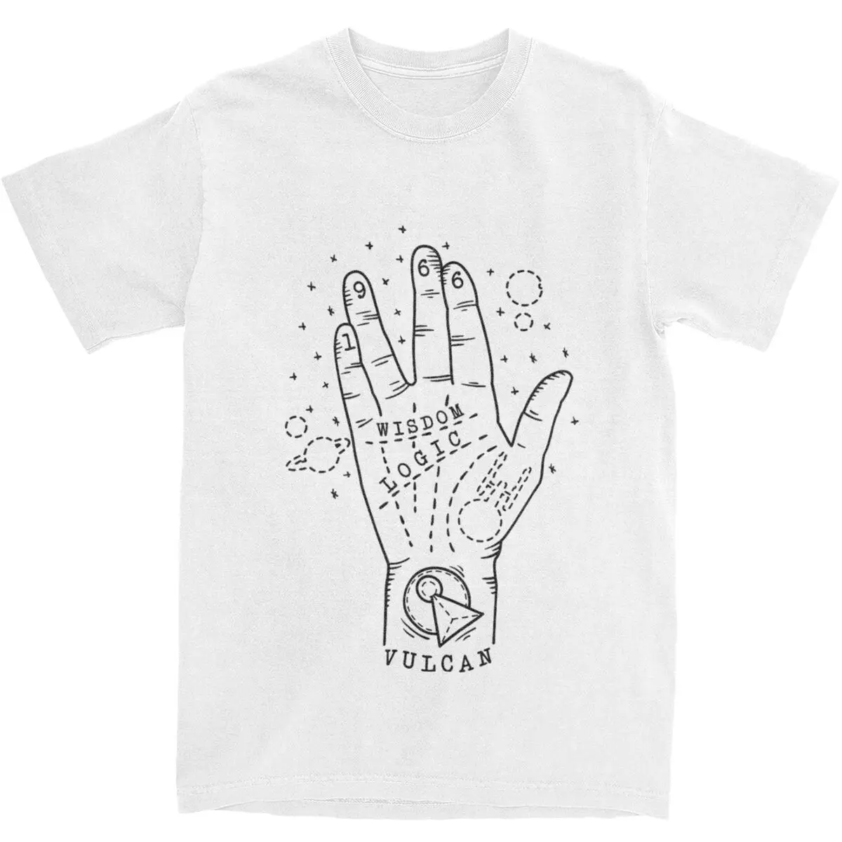 Men Women Stars Treks Gesture Vulcan Salute Graphic Printed Tee Shirt Casual Cotton Live Long And Prosper Friends T Shirts