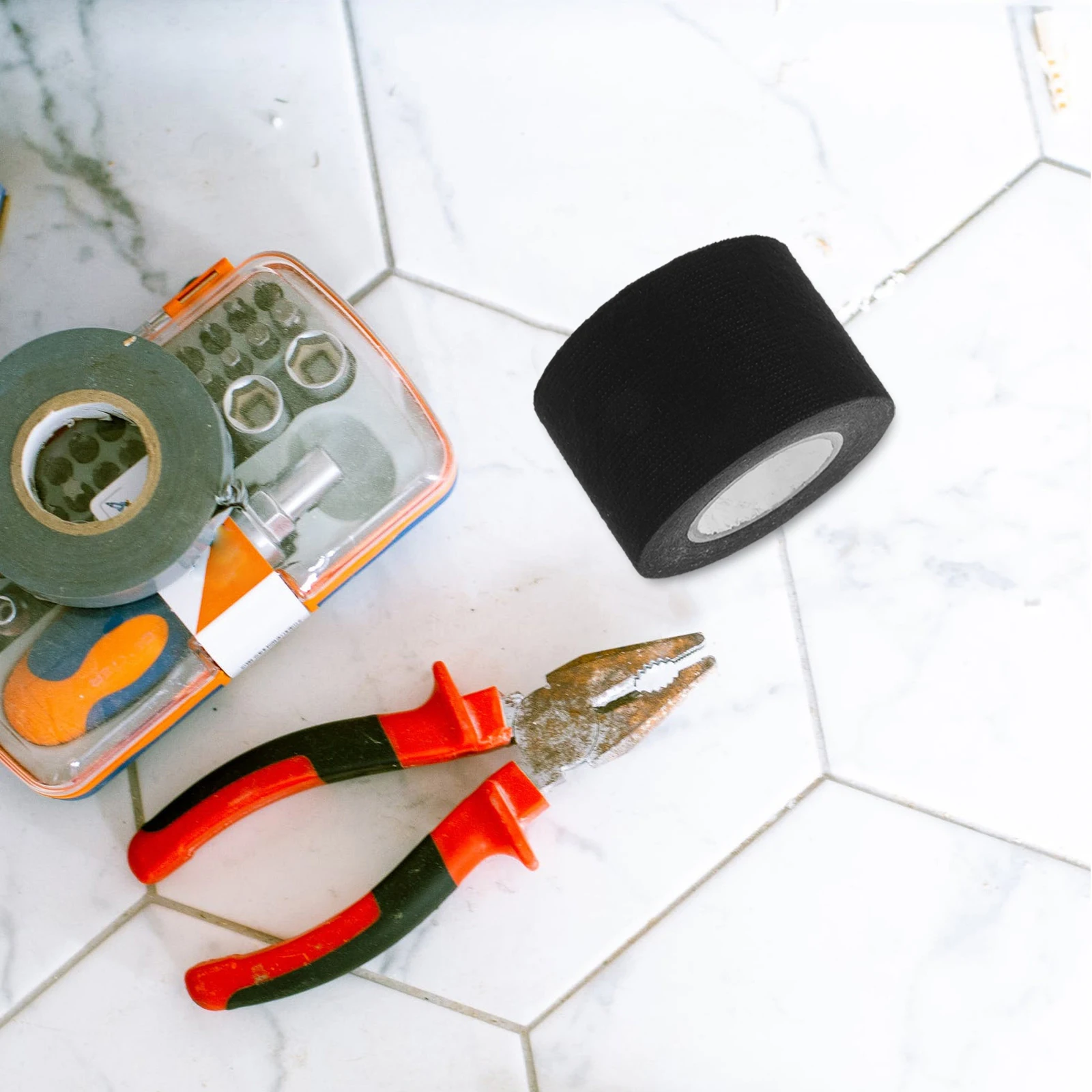 

2 Rolls High Temp Wire Harness Tape Flame Retardant Automotive Cloth Electrical Tape for Engine Circuit Insulation Protection