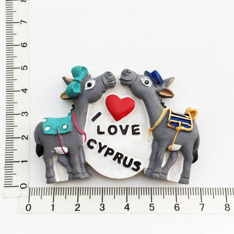 

Cyprus Animal Element Fridge Magnet Personalized Decoration Message Stickers Crafts Tourism Souvenir