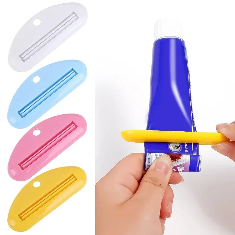 20/1x Manual Toothpaste Dispenser Home Bathroom Squeeze Paste Extruding Clip Cream Tube Squeezer Facial Cleanser Accessories