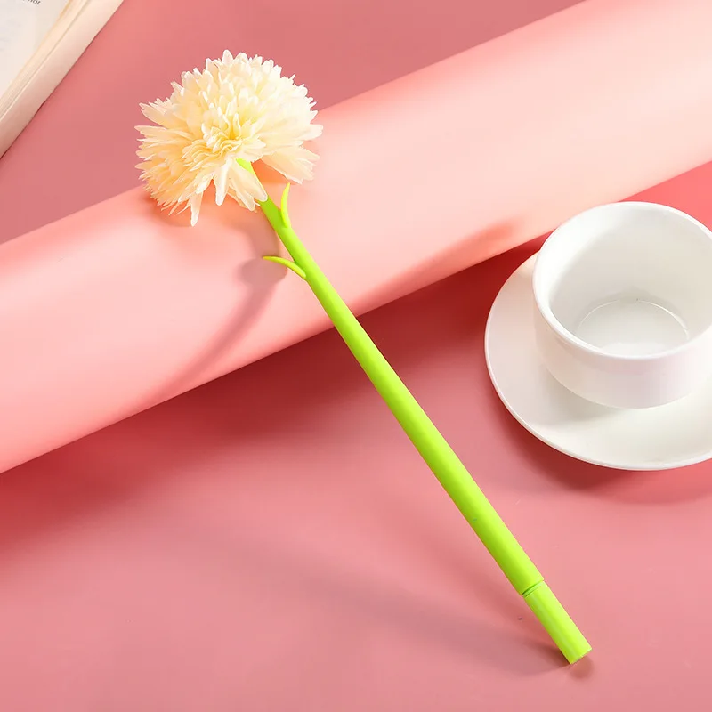 1 Piece Lytwtw's Cute Flower Gel Pen Office School Supplies Stationery Creative Sweet Pretty Lovely Soft Pen