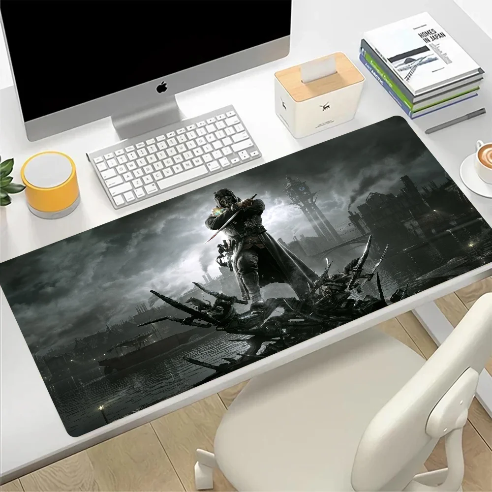 Dishonored 2 Large Mouse Pad Gaming Mousepad PC Gamer Computer Office Mouse Mat Silicone Keyboard Mat Desk Pad Laptop Mausepad