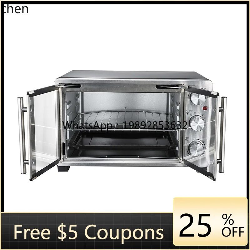 

Stainless Steel Double Door Oven 23L Side-by-Side Electric Oven