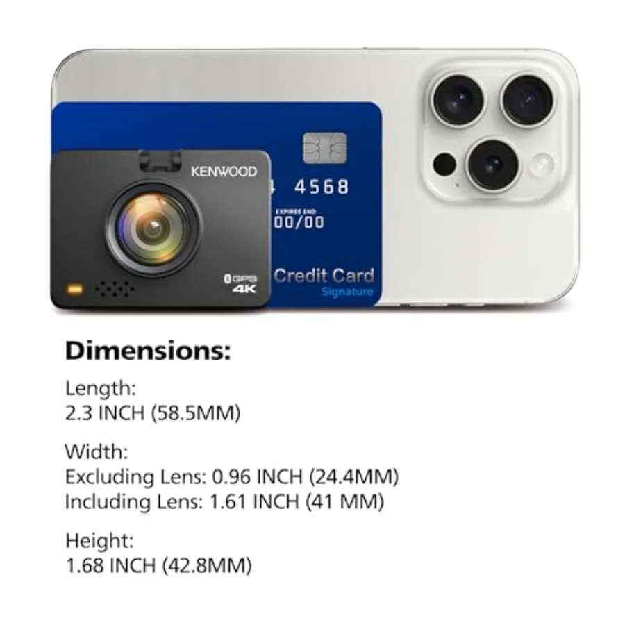Dash cam for cars trucks RVs: front and rear 4K/2K recording, GPS, Bluetooth, WiFi, loop recording, G-sensor, motion detection, view 4