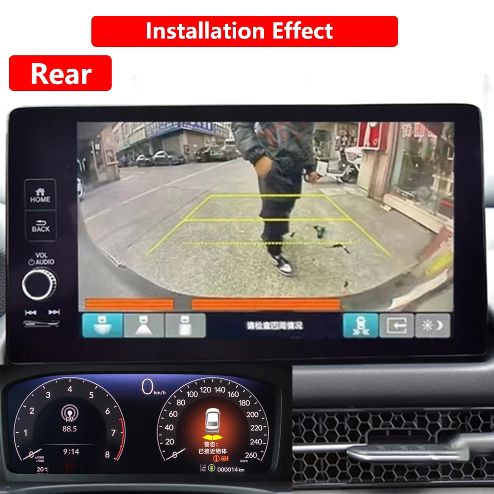 ZhuCamX for Honda ZR-V HR-V ZRV HRV ZR HR V RZ 2023 2024 2025 Car Parking Sensor Front Rear Reverse Assist Reversing AID System