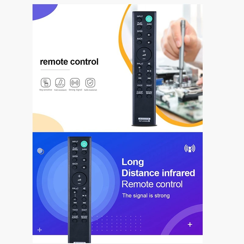 -AH300U Soundbar Controle Remoto para Sound Bar HT-CT291 SA-CT290 SA-CT291 HTCT290