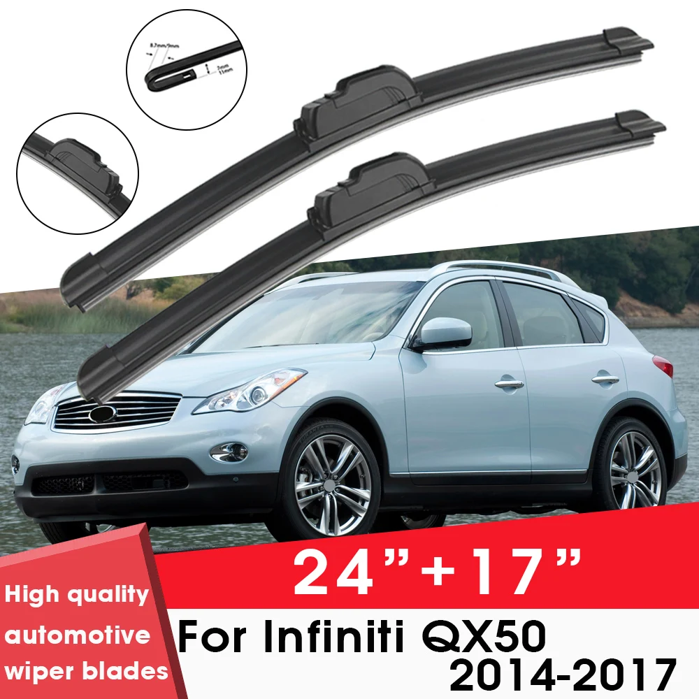 

BEMOST Car Wiper Blades Front Window Windshield Rubber Refill Wiper For Infiniti QX50 2014-2017 24"+17" Car Accessories