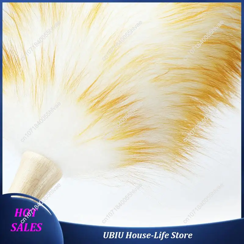 2X Lambswool Dusters With Solid Wooden Handle, Flexible Head, Anti-Static,For Office, Home And Car Etc.-Best Selling