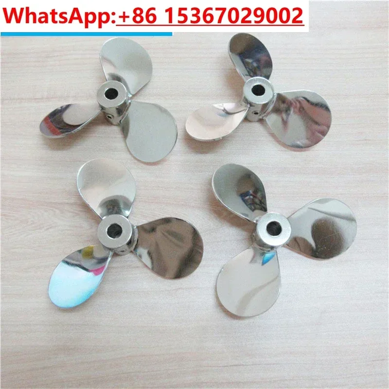 SUS304 Paint Mixer Paint Stirrer Painting Paddle Stirrer Pneumatic Tool Parts 3 Leaf Fan Disc Propeller Dispersion Plate