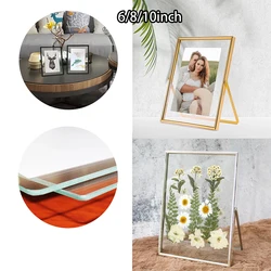 Acrylic Rectangle Metal Wall Photo Pictures Frames Modern 6/8/10inch Poster Canvas Hanger Prints Art Home Decor
