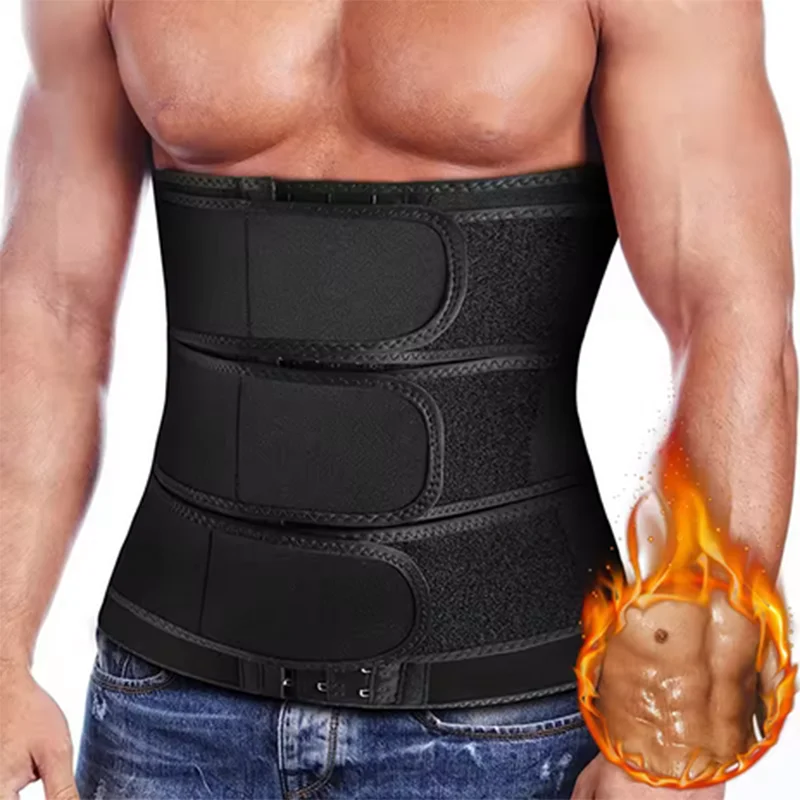 

Mens Waist Trainer Corsets Fitness Trimmer Belt Slimming Body Shaper Tummy Control Sauna Sweat Girdle Workout Fat Burner Fajas