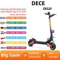DECE DES20 Adult Electric Scooter 1200W Motor E-Scooter  48V13AH Battery 10 Inch Tire City Escooter