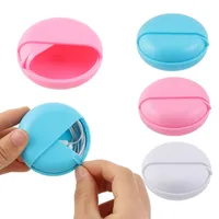 Round Earphone Case Multi-function ABS Wire Cable Organizer Rotary Storage Protective Data Line Box Headphone Storage Accessory