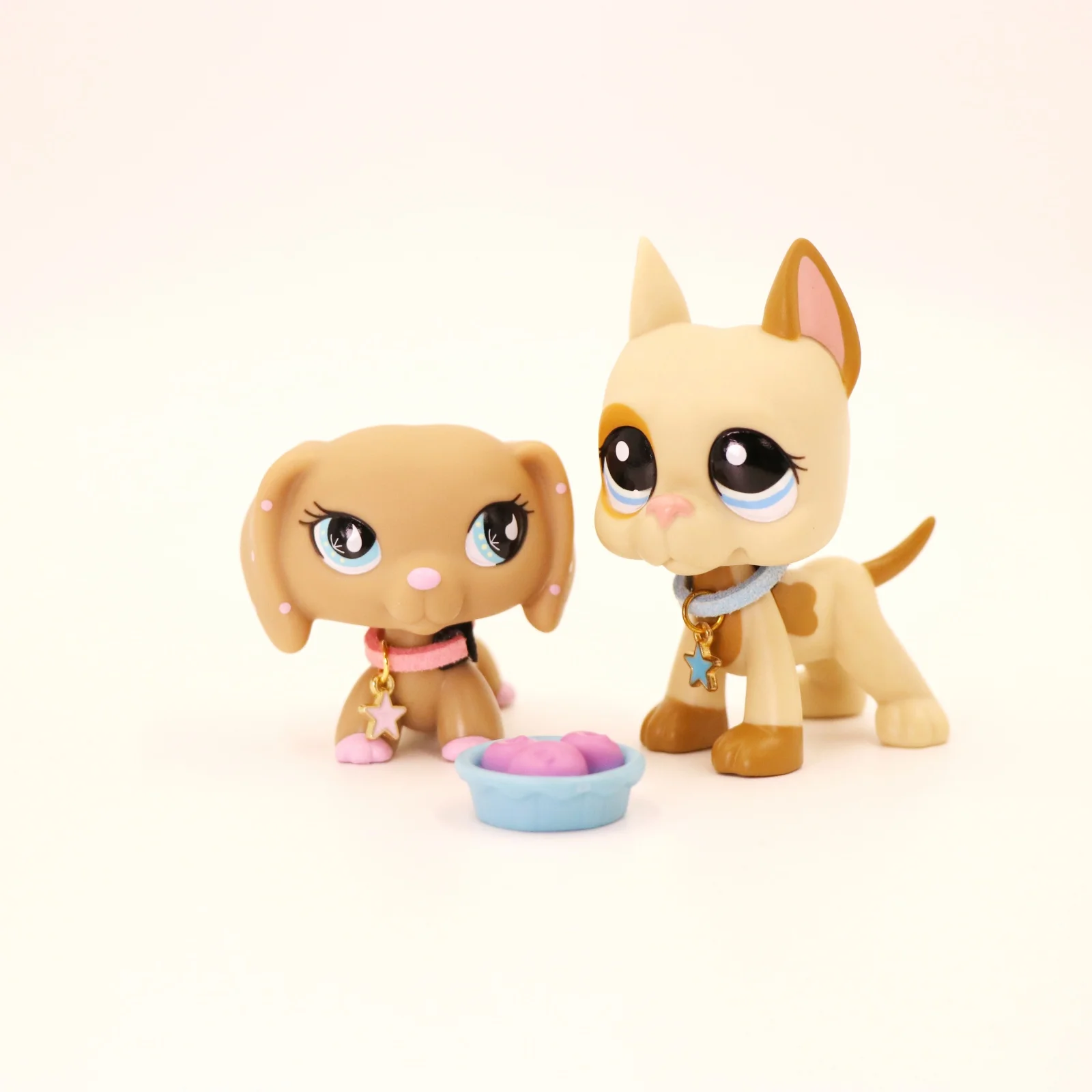

2 pcs Minilpsshop Shop Bobble Head Toys Chihuahua Persian Cat Dachshund Husky Puppy Great Dane Gifts Collectibles for lps